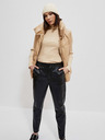 Moodo Vestă matlasată bej pentru femei Moodo