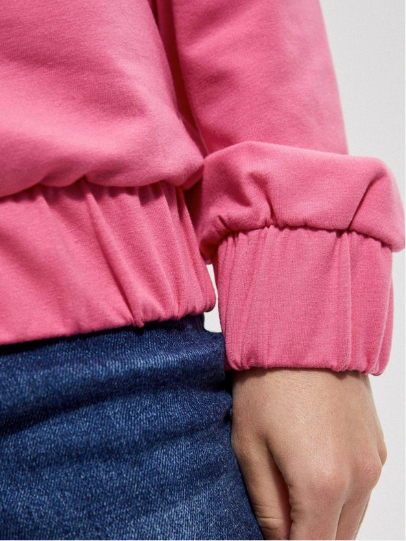 Moodo Sweatshirt roz pentru femei Moodo
