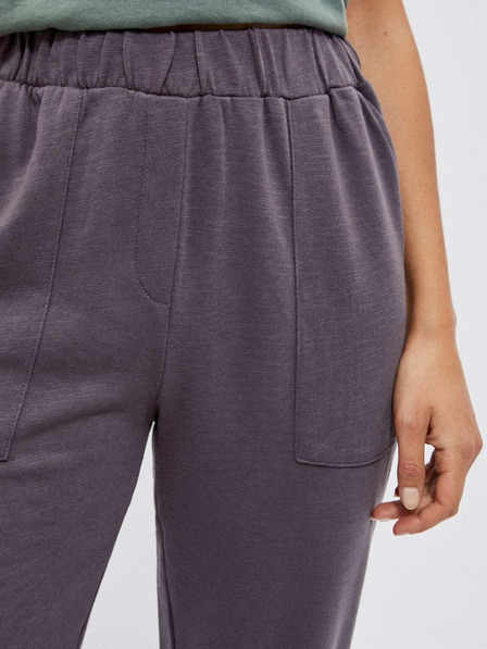Moodo Pantaloni de trening gri pentru femei Moodo