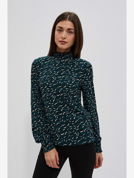 Moodo Bluză cu model pentru femei verde Moodo