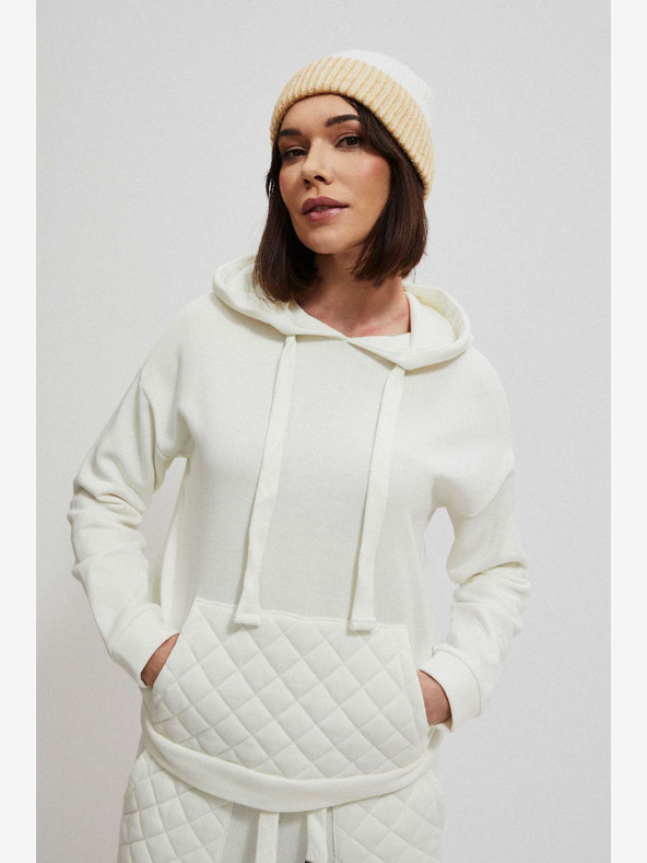 Moodo Hanorac alb de damă Moodo