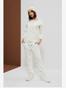 Moodo Pantaloni de trening albi pentru femei Moodo