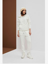 Moodo Pantaloni de trening albi pentru femei Moodo