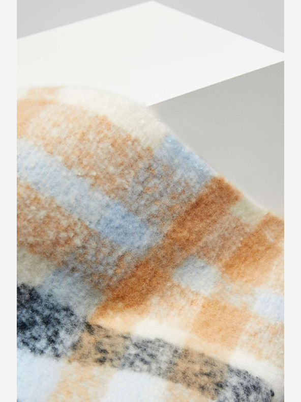 Moodo Cămașă în carouri pentru femei Moodo Portocaliu și albastru