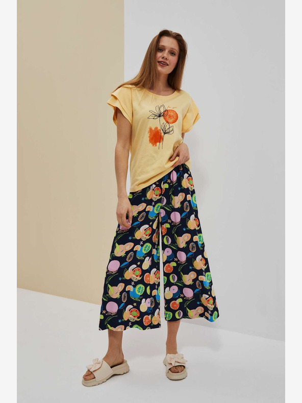 Moodo Cămașă cu imprimeu galben Moodo