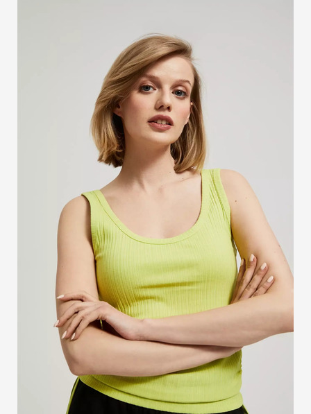 Moodo Tricou fără mâneci verde deschis Moodo