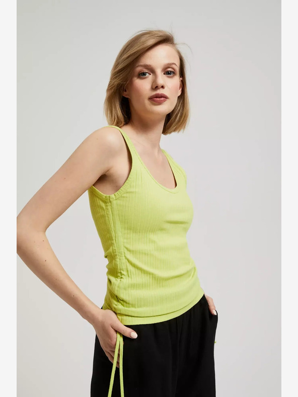 Moodo Tricou fără mâneci verde deschis Moodo