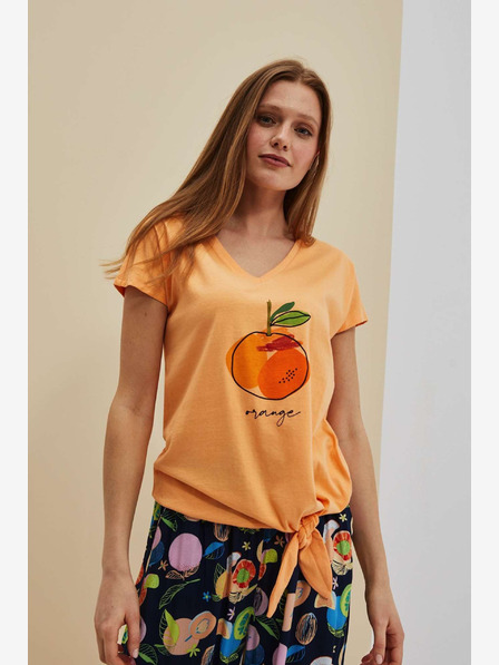 Moodo Tricou imprimat portocaliu Moodo