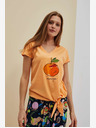 Moodo Tricou imprimat portocaliu Moodo
