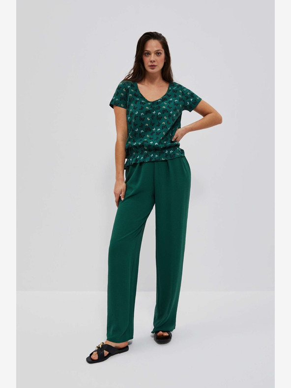 Moodo Bluză cu model verde Moodo