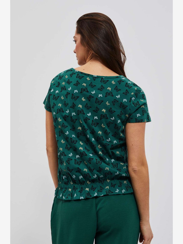 Moodo Bluză cu model verde Moodo