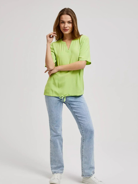 Moodo Bluză halter verde deschis Moodo