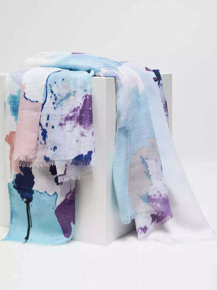 Moodo Eșarfă cu model mov Moodo