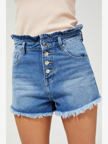 Moodo Pantaloni scurți din denim albastru pentru femei Moodo