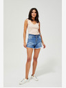Moodo Pantaloni scurți din denim albastru pentru femei Moodo