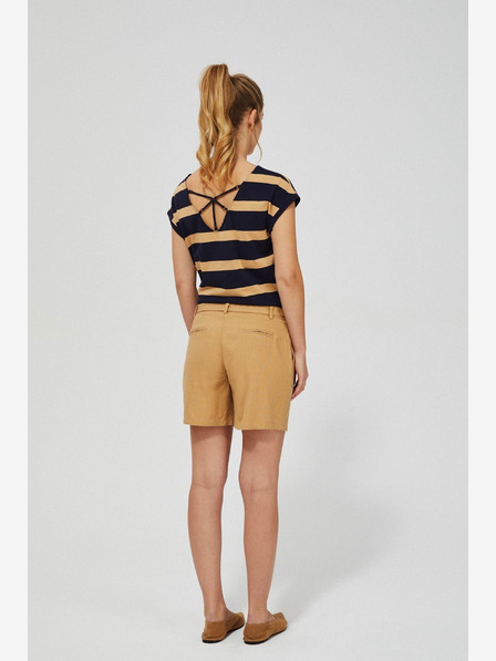 Moodo Pantaloni scurți bej pentru femei Moodo