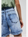 Moodo Pantaloni scurți din denim albastru pentru femei Moodo
