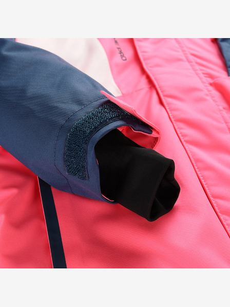 ALPINE PRO Geacă de schi pentru copii cu membrană ptx pentru zăpadă ALPINE PRO DEARO neon knockout pink