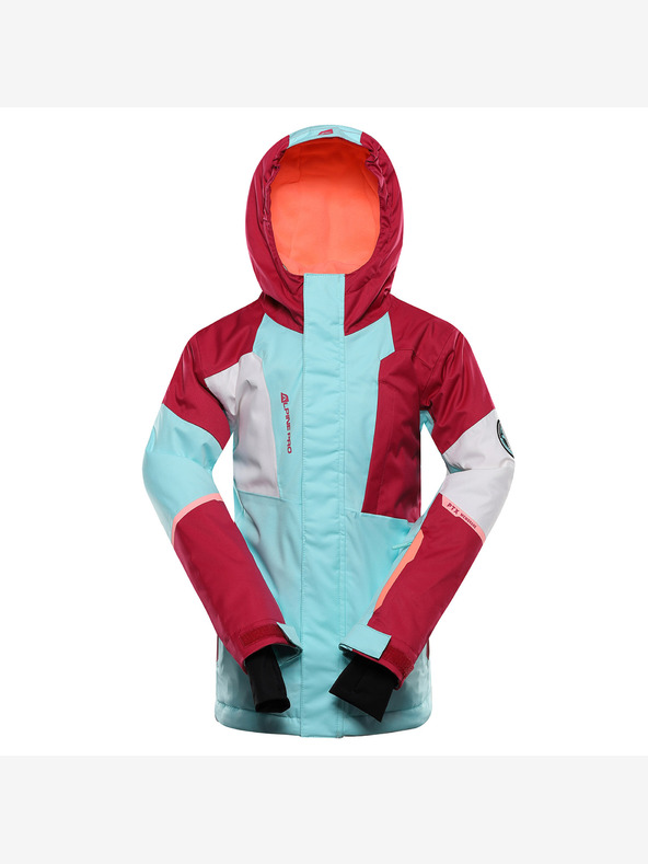 ALPINE PRO Jachetă de schi pentru copii cu membrană ptx snow ALPINE PRO DEARO cochilie limpet