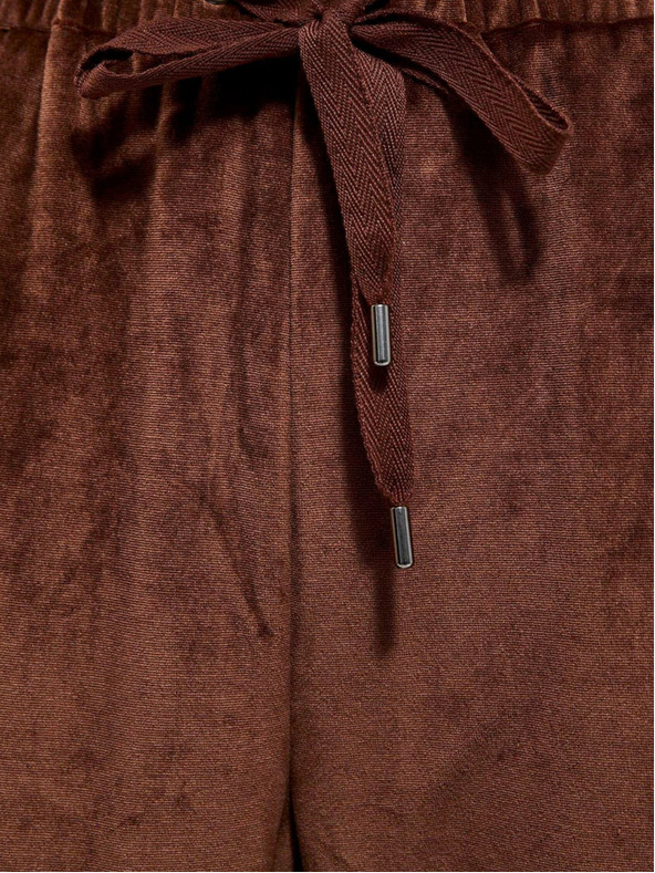 Moodo Pantaloni de trening maro pentru femei Moodo