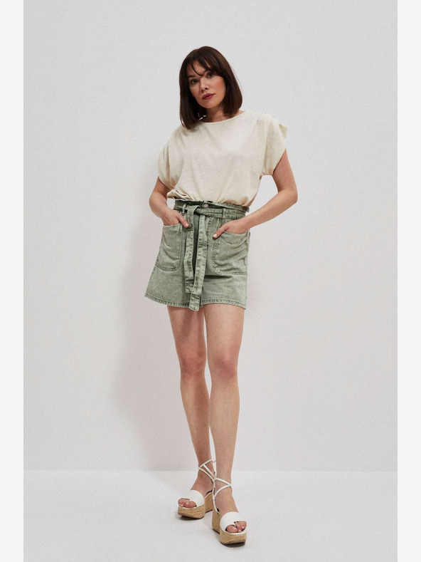 Moodo Pantaloni scurți Moodo verzi pentru femei