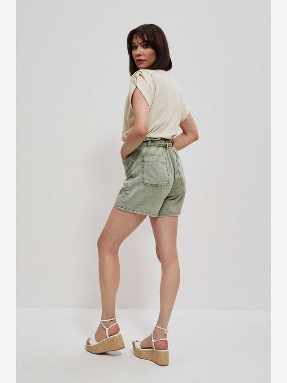 Moodo Pantaloni scurți Moodo verzi pentru femei