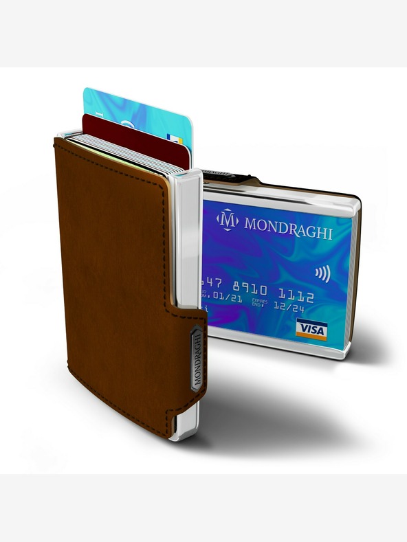 Mondraghi Portofel din piele maro Mondraghi Elegance