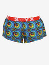 Styx Pantaloni scurți cu model pentru femei galbeni și albaștri Styx