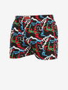 Styx Pantaloni scurți cu model Styx roșii și negri pentru bărbați