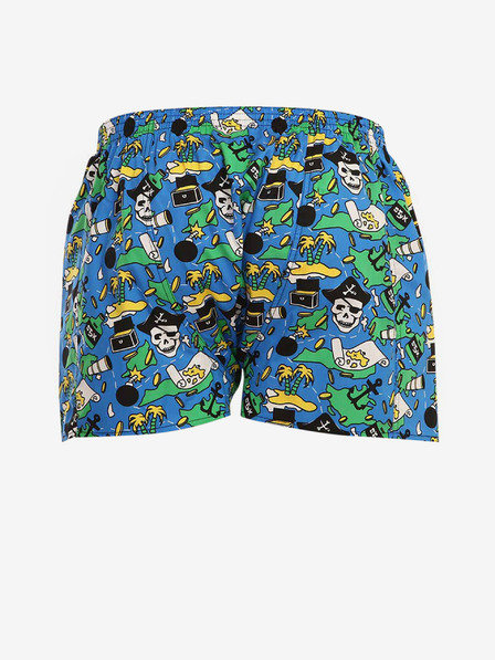 Styx Pantaloni scurți pentru bărbați cu model verde și albastru Styx