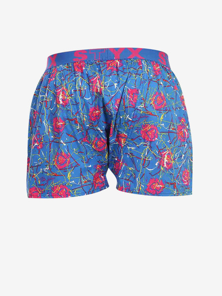 Styx Pantaloni scurți cu model Styx roz și albastru pentru bărbați