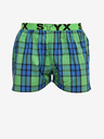 Styx Pantaloni scurți în carouri Styx albastru și verde pentru bărbați