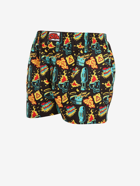Styx Pantaloni scurți bărbați cu model negru și galben Styx art Toohot