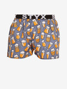 Styx Pantaloni scurți gri și galbeni cu elastic sport Styx art Beer