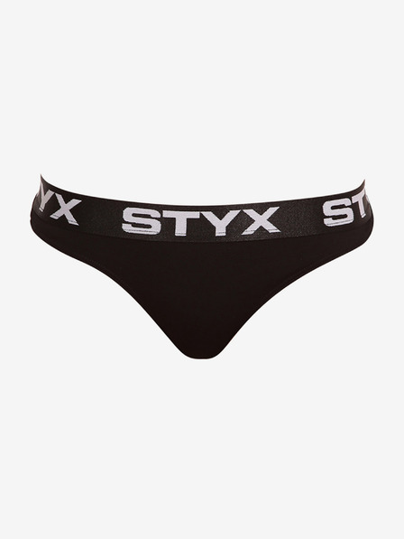 Styx Tanga negru pentru femei cu elastic sport Styx