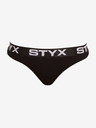 Styx Tanga negru pentru femei cu elastic sport Styx