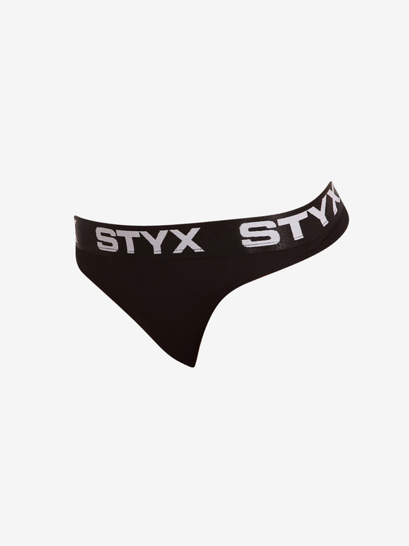 Styx Tanga negru pentru femei cu elastic sport Styx