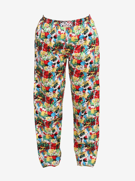 Styx Pantaloni de somn cu model galben și roșu Styx emoji