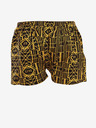 Styx Pantaloni scurți de somn Styx Gatsby galbeni și negri pentru bărbați
