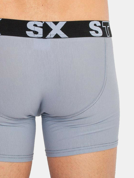 Styx Set de trei - boxeri bărbați Styx lung sport elastic multicolor