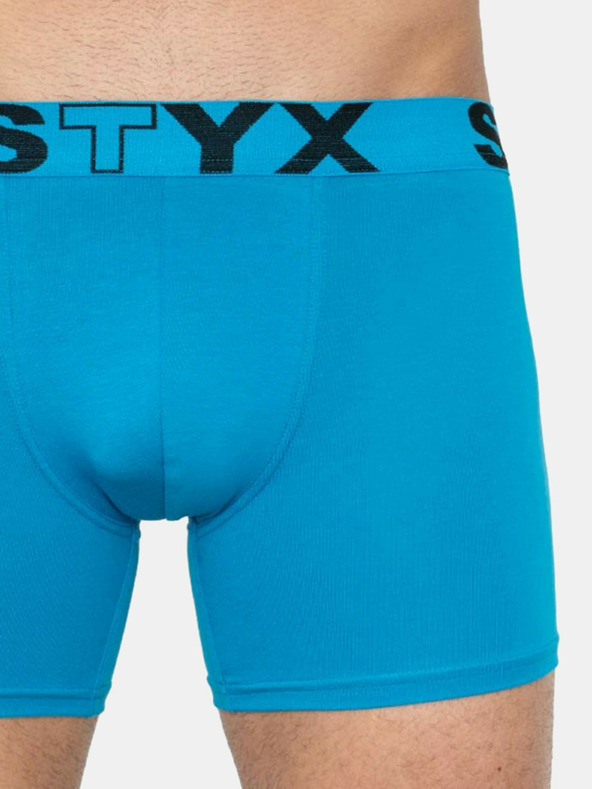 Styx Set de trei - boxeri bărbați Styx lung sport elastic multicolor