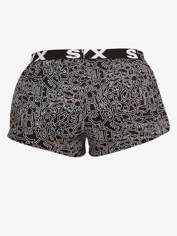 Styx Pantaloni scurți sport pentru femei Styx art rubber doodle