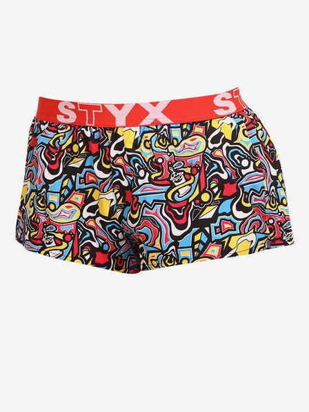 Styx Pantaloni scurți din cauciuc pentru femei Styx art sports sketch