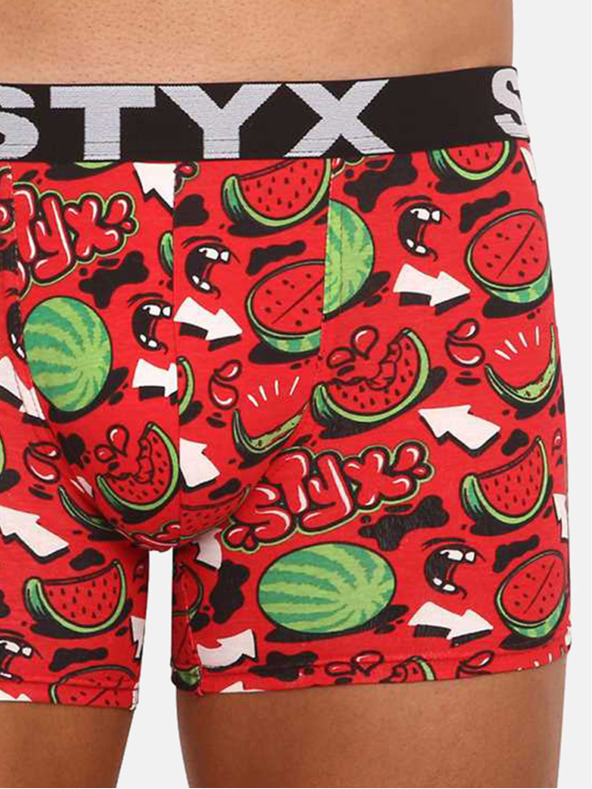 Styx Pantaloni scurți boxeri bărbați Styx long art sport elastic pepene galben