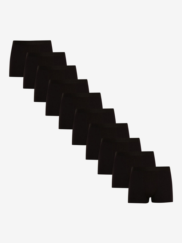 Nedeto Set de zece boxeri pentru bărbați în negru Nedeto