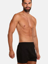 Nedeto Set de zece pantaloni scurți pentru bărbați, negri Nedeto