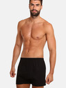 Nedeto Set de șapte pantaloni scurți pentru bărbați, negri Nedeto