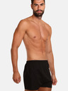 Nedeto Set de șapte pantaloni scurți pentru bărbați, negri Nedeto