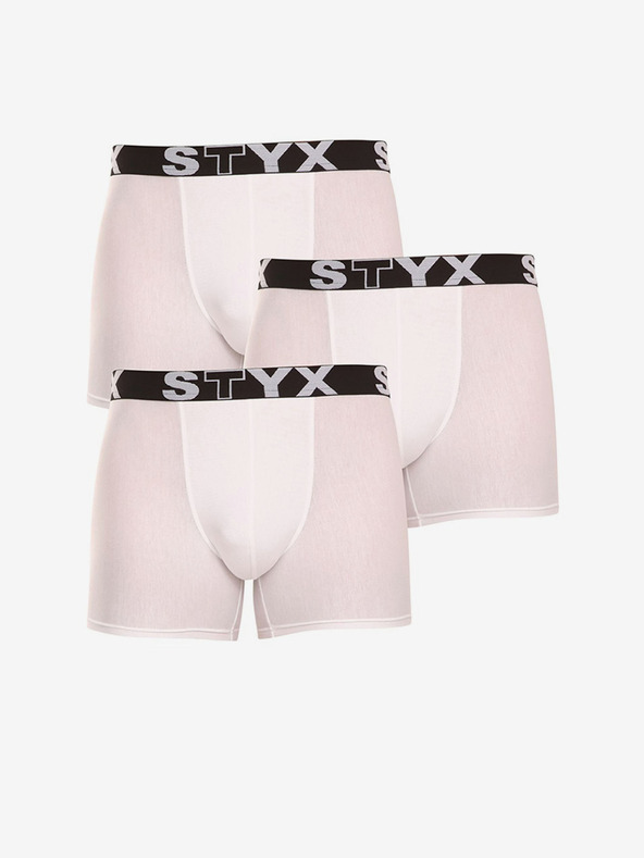 Styx Set de trei - boxeri bărbați Styx lungi sport elastic