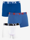 Styx Set de trei boxeri bărbați Styx în albastru și alb